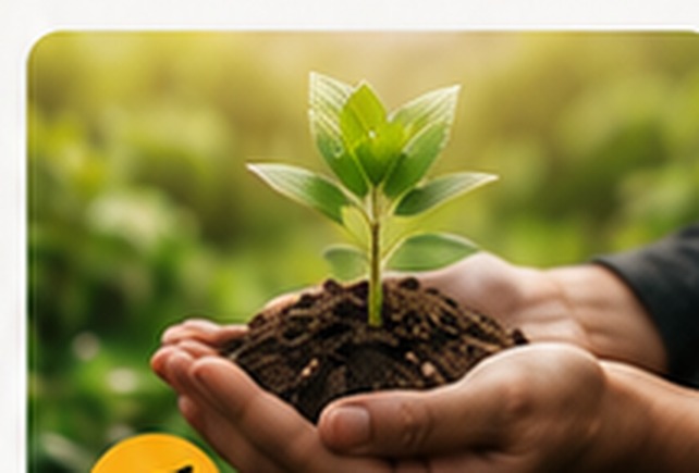 Muda simbolizando destinação ambiental correta